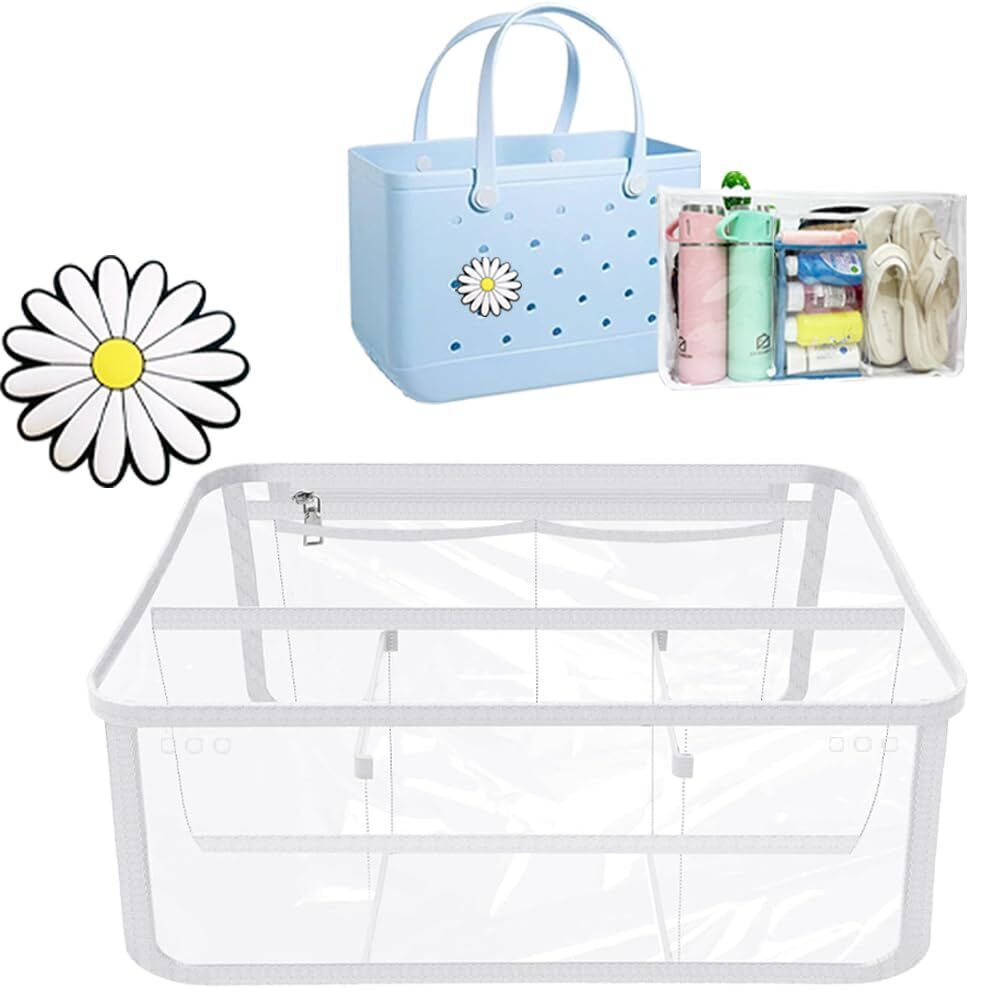 1667 Bogg Bag Organizer&Charm Accessories, Waterproof Clear Beach Storage - Picture 1 of 7